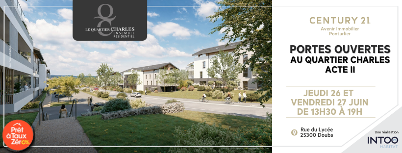 Quartier Charles, Portes Ouvertes, Doubs, Pontarlier, VEFA, Haut-Doubs