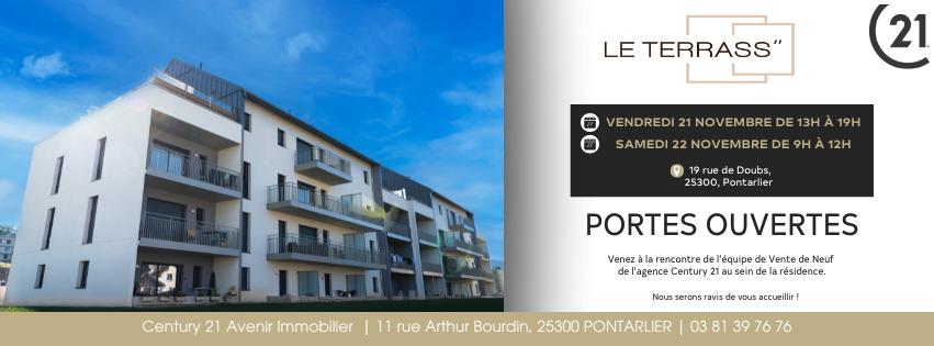 Portes Ouvertes, Pontarlier, Immobilier Neuf, VEFA, Le Terrass