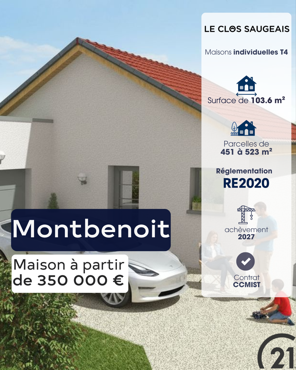 Villas du Clos du Saugeais, Montbenoit, CCMI, Maison Neuve, Pontarlier, Immobilier, Haut Doubs