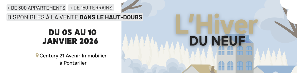 L'hiver du Neuf, Pontarlier, VEFA, Lotissement, Haut-Doubs