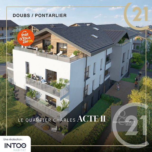 Appartement F3 à vendre - 3 pièces - 62.74 m2 - DOUBS - 25 - FRANCHE-COMTE - Century 21 Avenir Immobilier