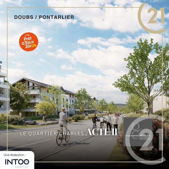 Appartement F2 à vendre - 2 pièces - 40.17 m2 - DOUBS - 25 - FRANCHE-COMTE - Century 21 Avenir Immobilier